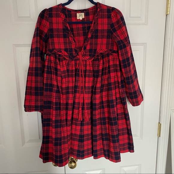 DRA Los Angeles Anthropologie plaid dress size S - Picture 2 of 10